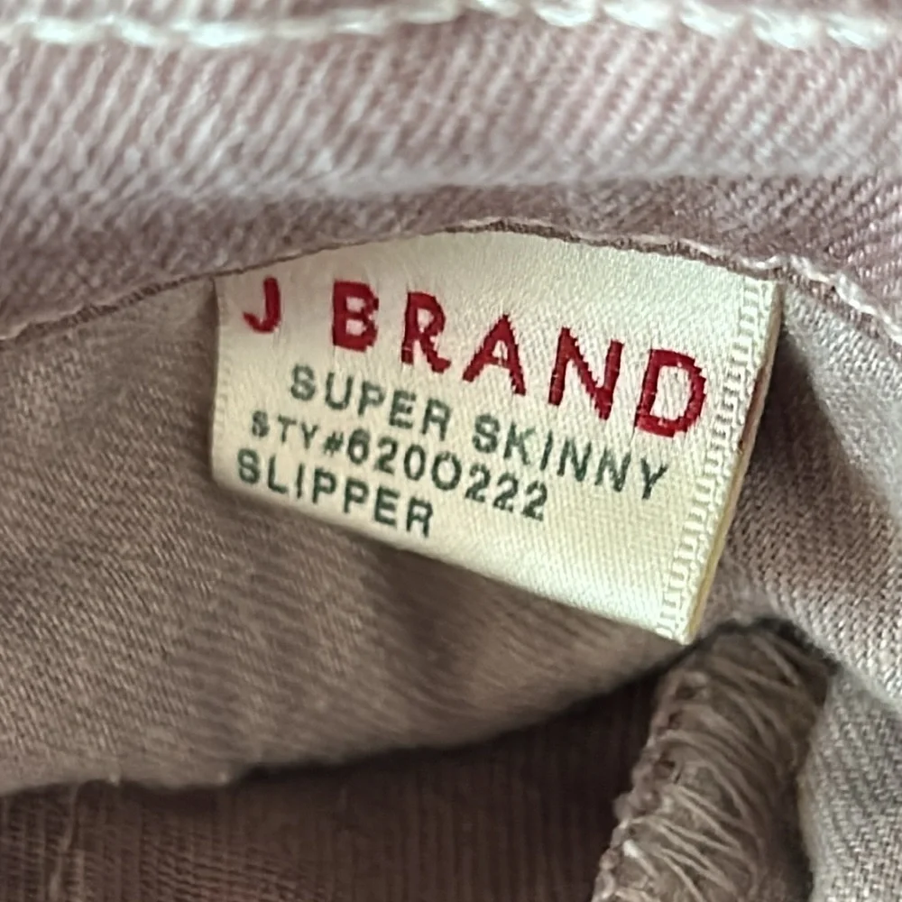 J Brand Super skinny Slipper jeans size 25